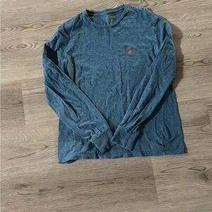 Men's Blue Long Sleeve Shirt